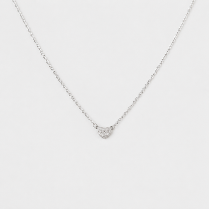 Pave Heart Necklace