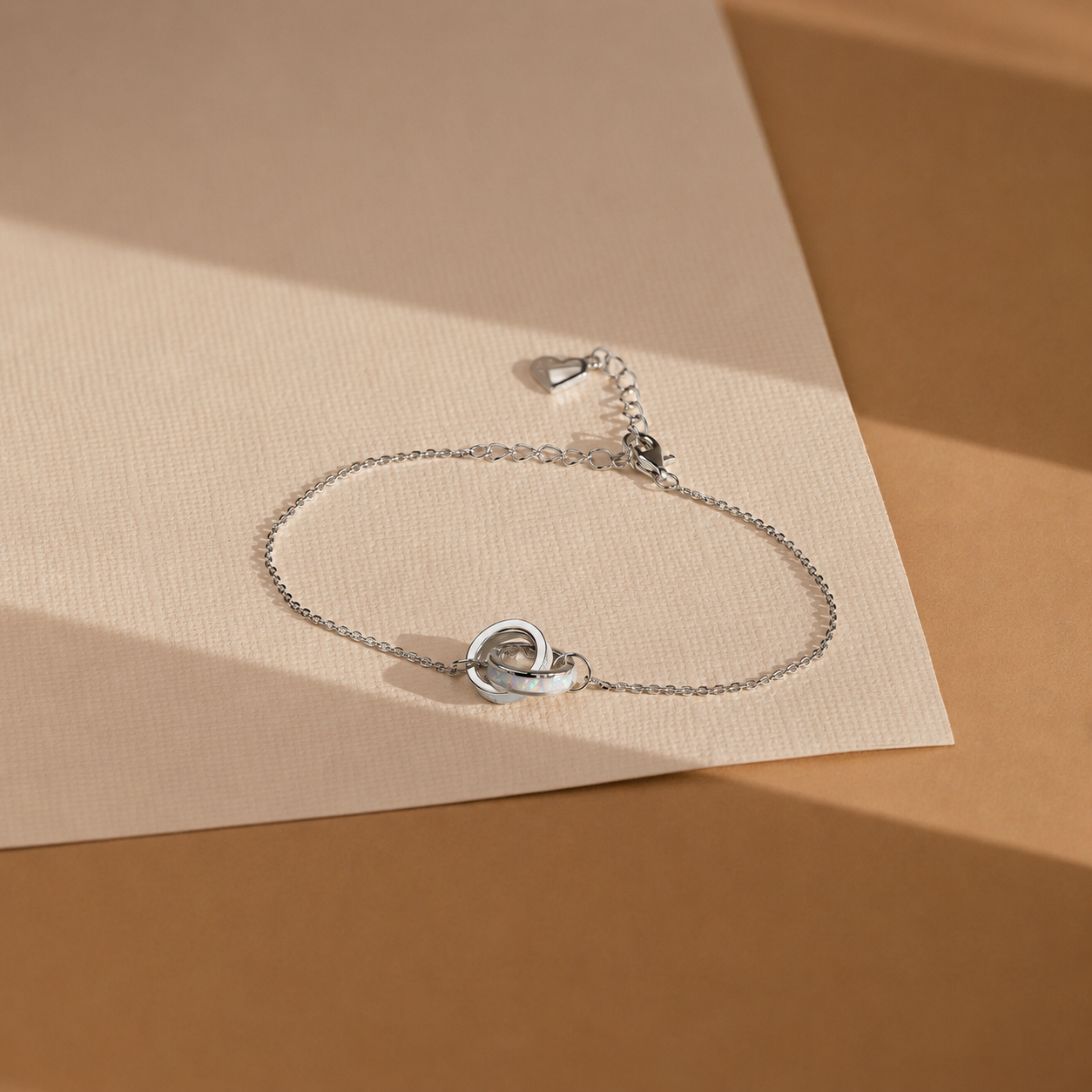 Interlocking Opal Inlay Bracelet