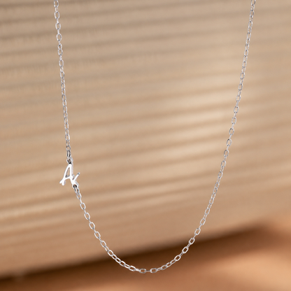 Venice Sideways Initial Necklace