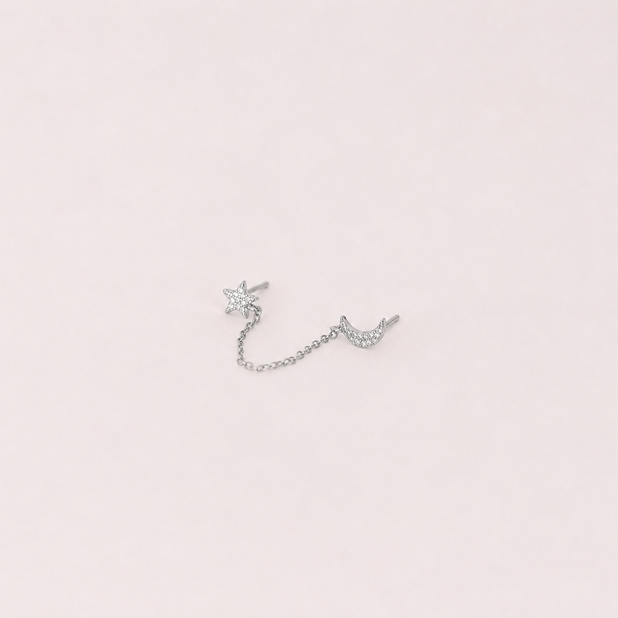 Luna Moon & Star Chain Earrings