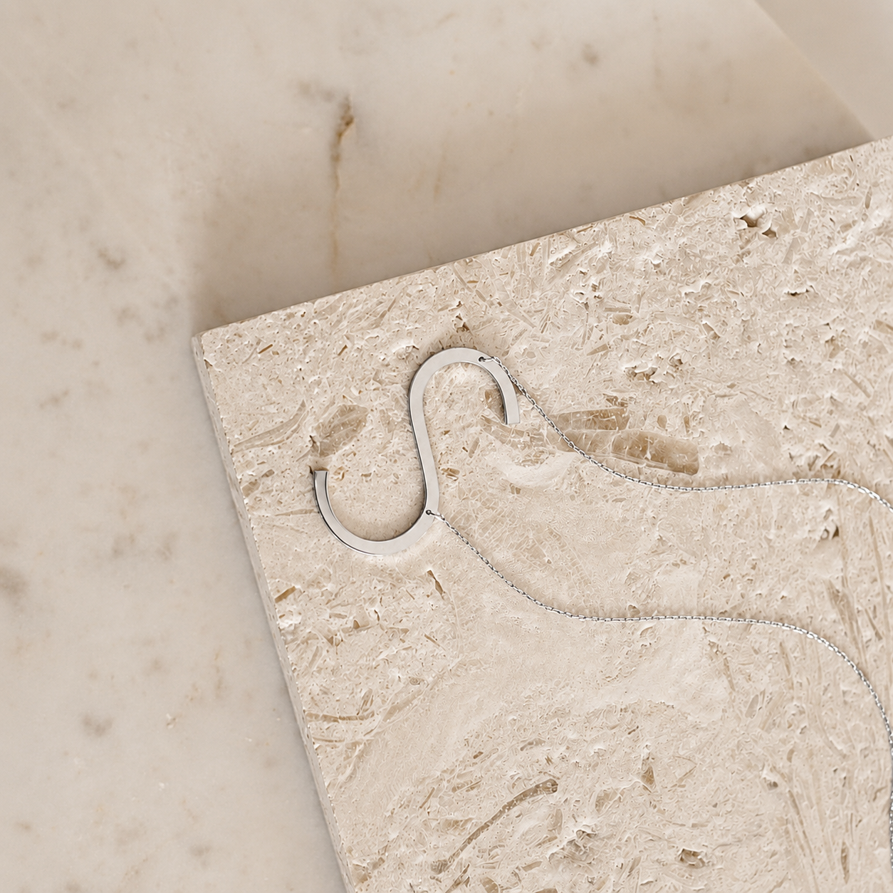 Large Sideways Initial Necklace
