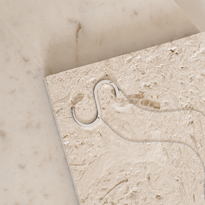 Large Sideways Initial Necklace