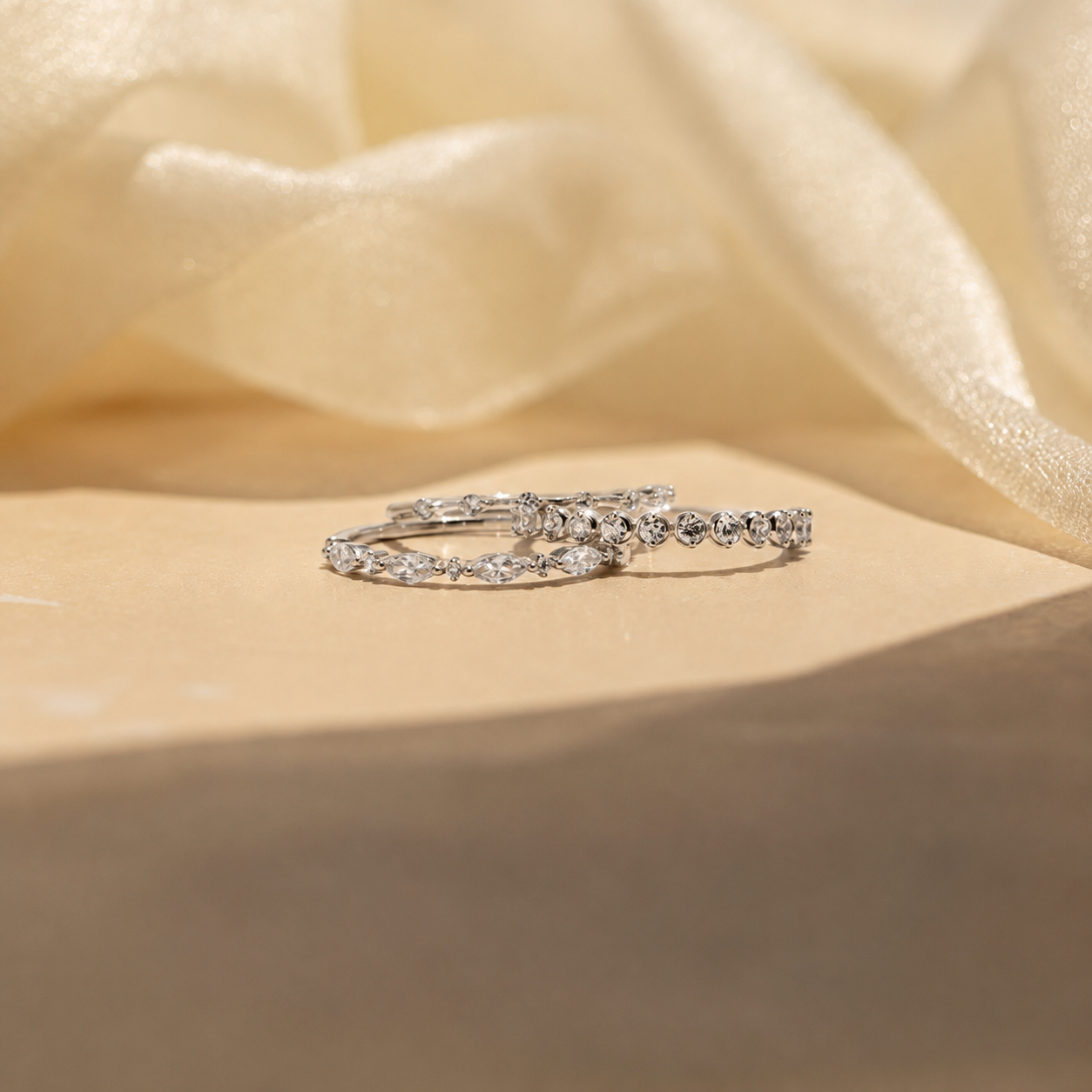 Diamond Stacking Ring Set