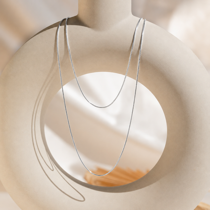 Double Snake Chain Necklace