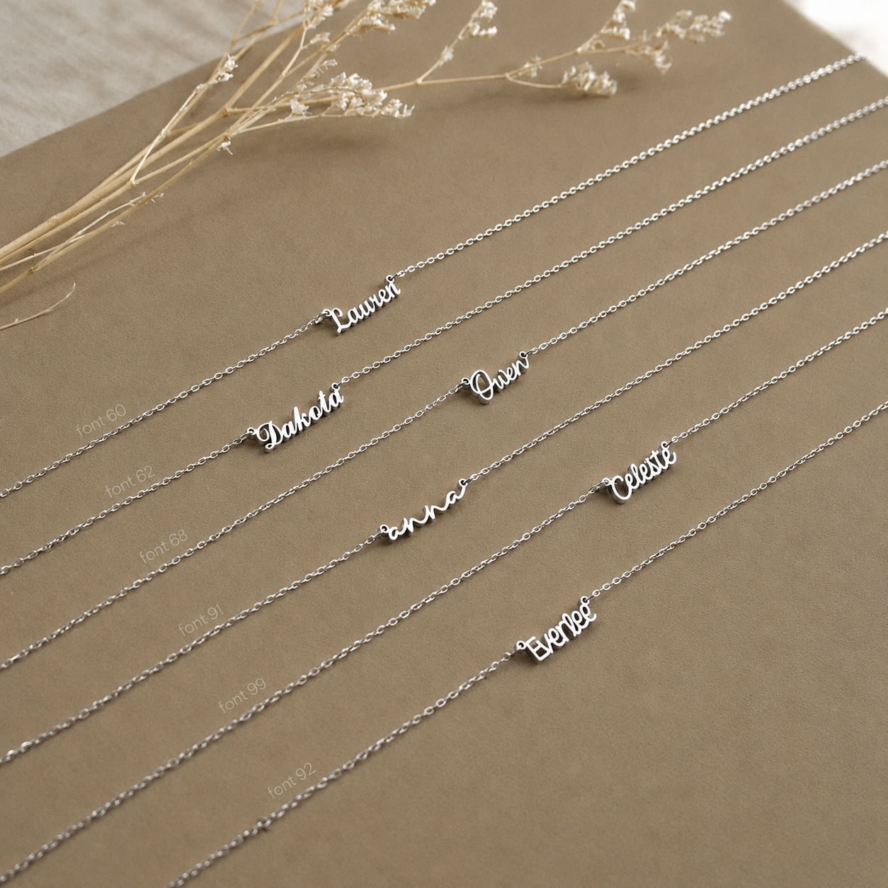 Tiny London Name Necklace
