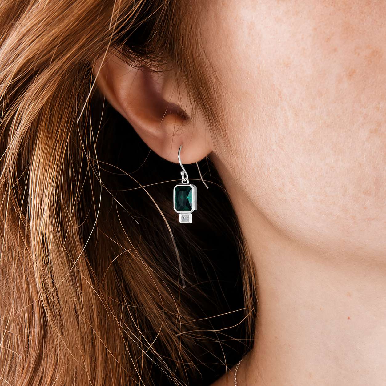 Emerald Drop Earrings
