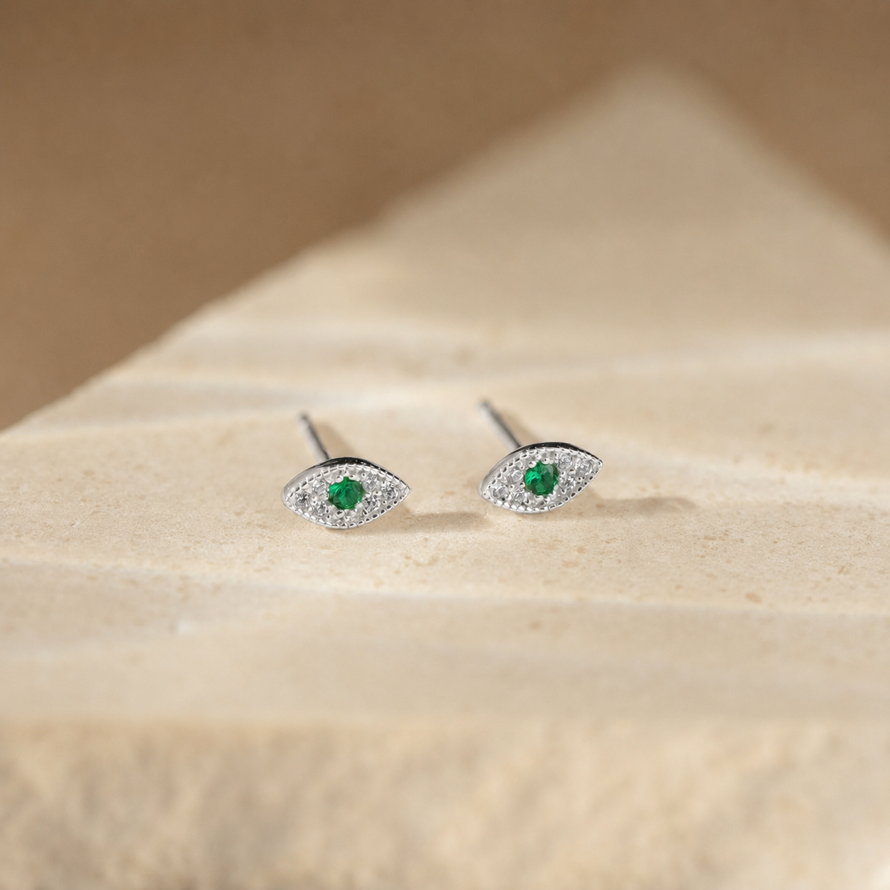 Haven Emerald Eye Studs