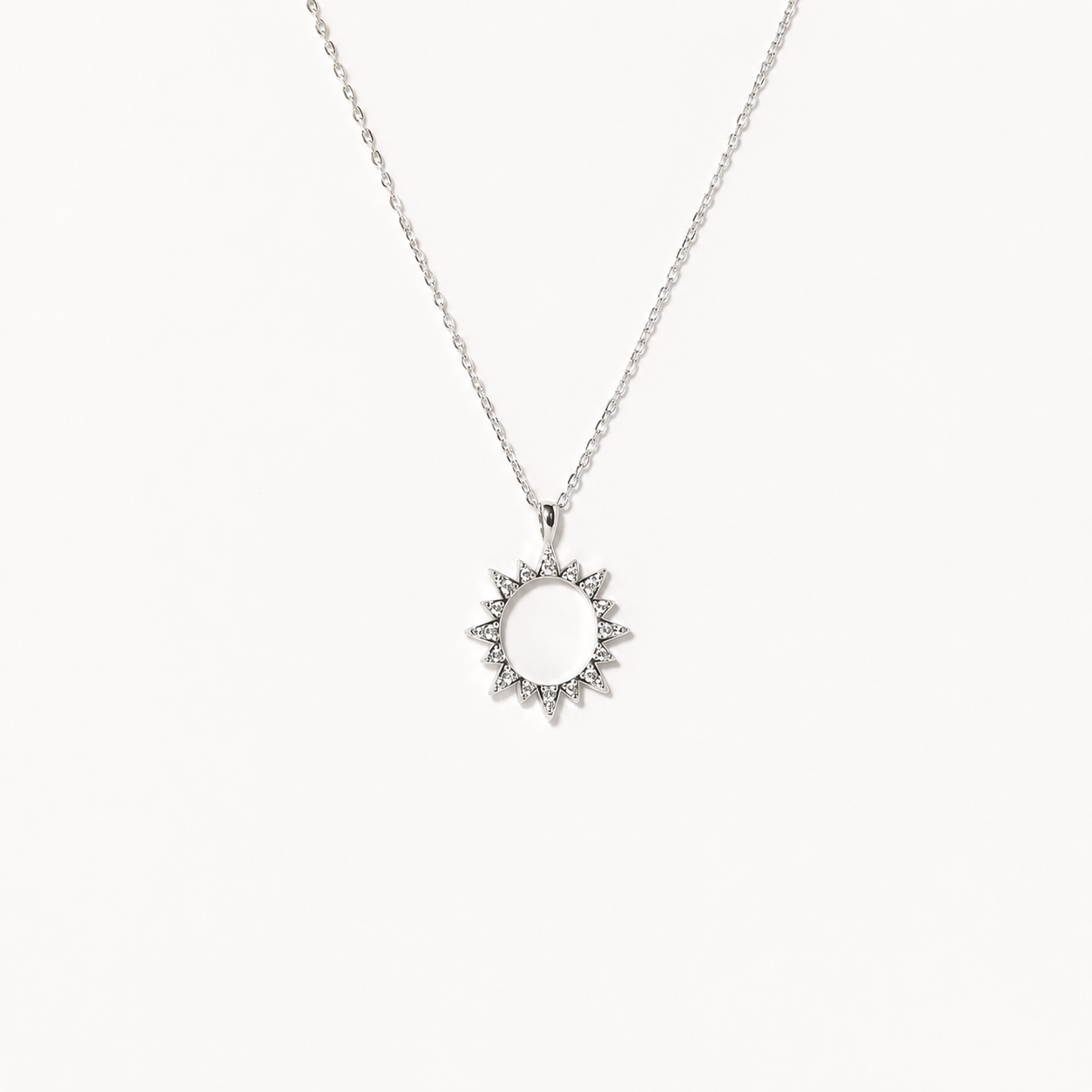 Pave Sun Necklace