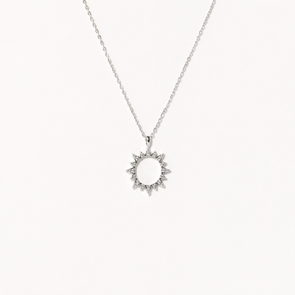 Pave Sun Necklace