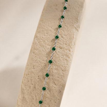 Emerald Station Necklace