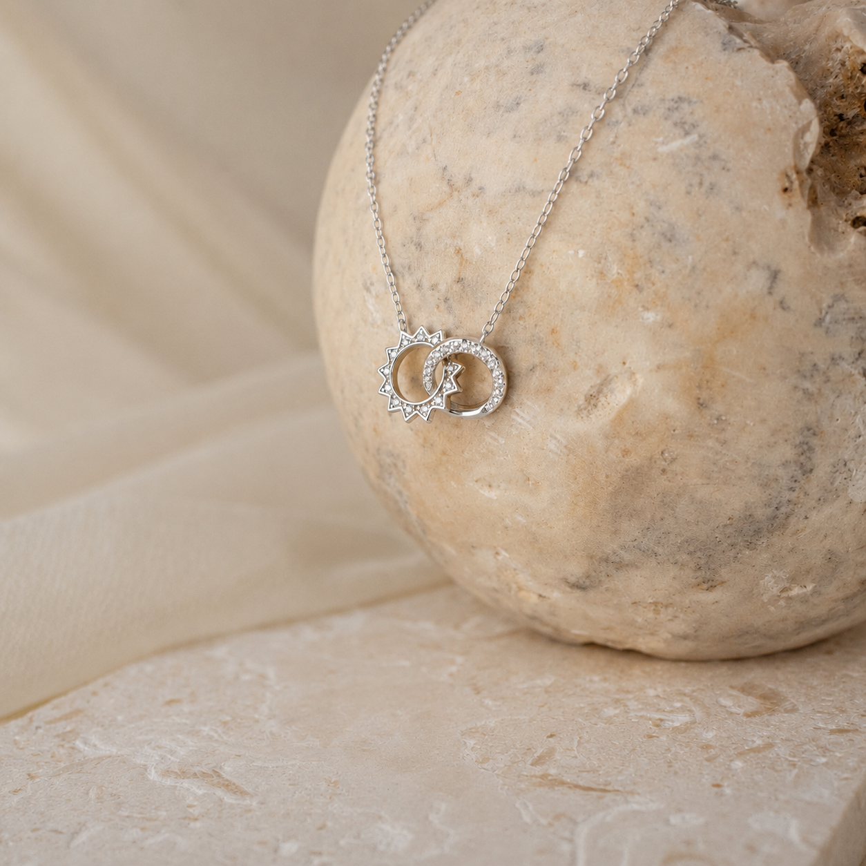 Sun & Moon Eternity Necklace