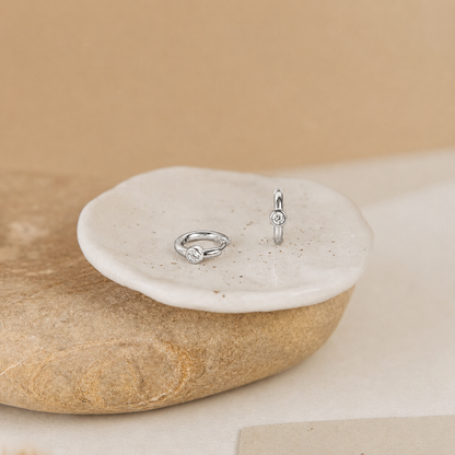Alea Diamond Huggie Earrings