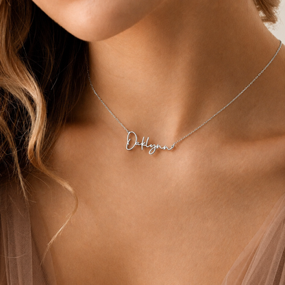 Tiny Summer Name Necklace
