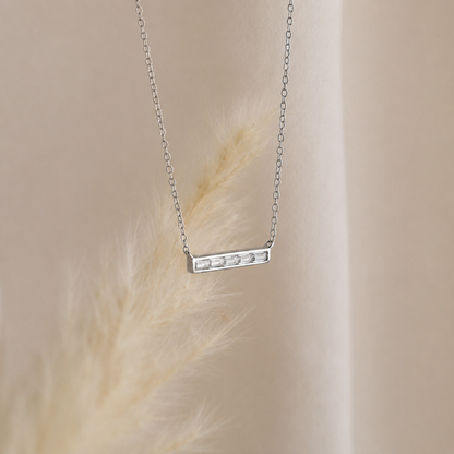 Diamond Bar Necklace