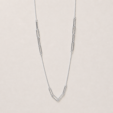 Textured Paperclip Necklace