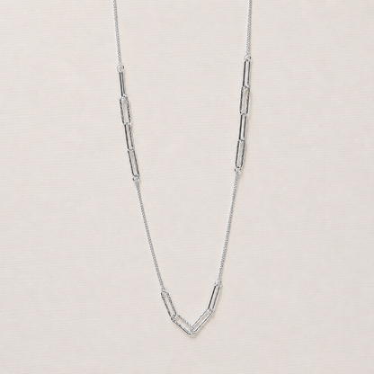 Textured Paperclip Necklace