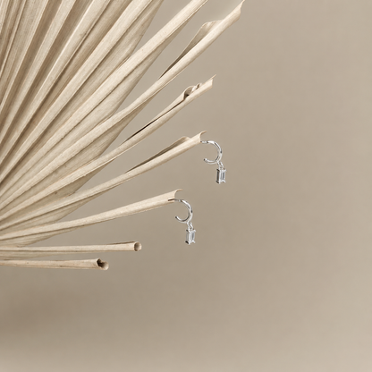 Baguette Glamour Hoops