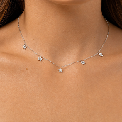 Nanala Diamond Flower Necklace