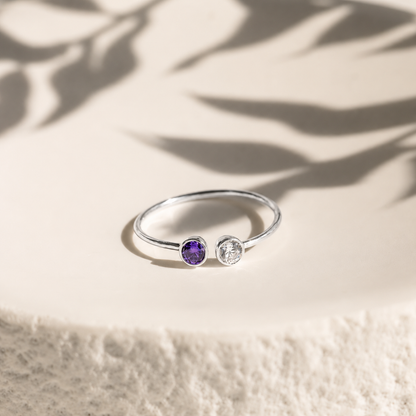 Dual Birthstone Ring