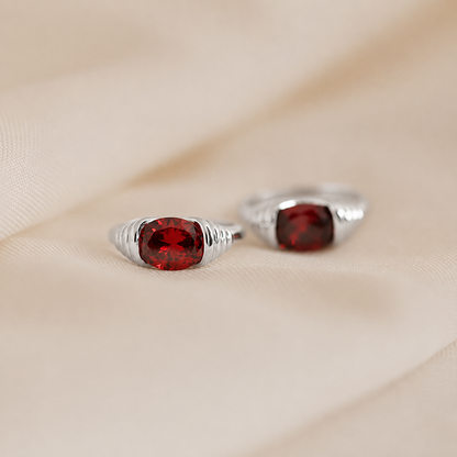 Garnet Signet Ring
