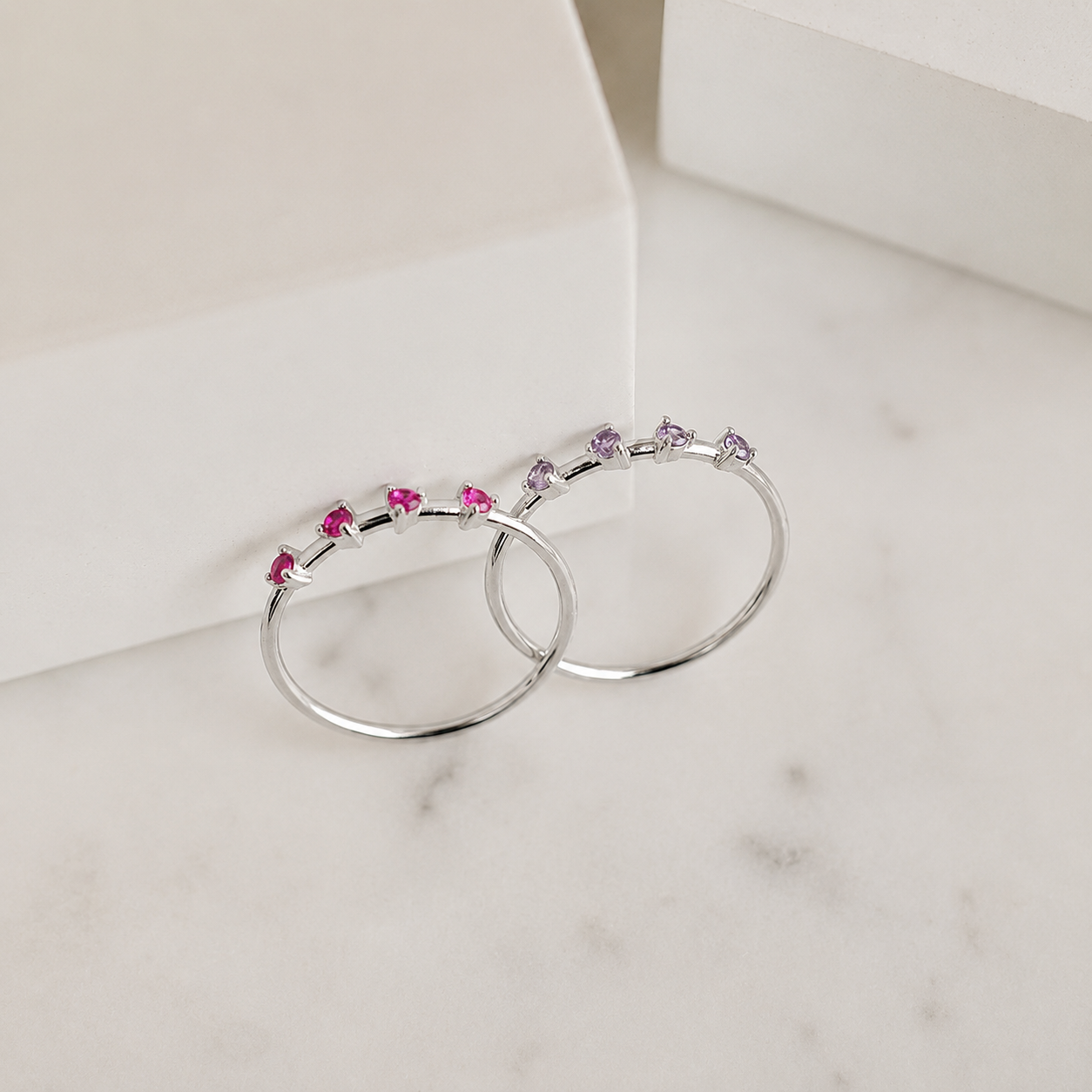 Dainty Multi-Stone Birthstone Ring