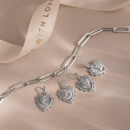 Heartline Initial Charm