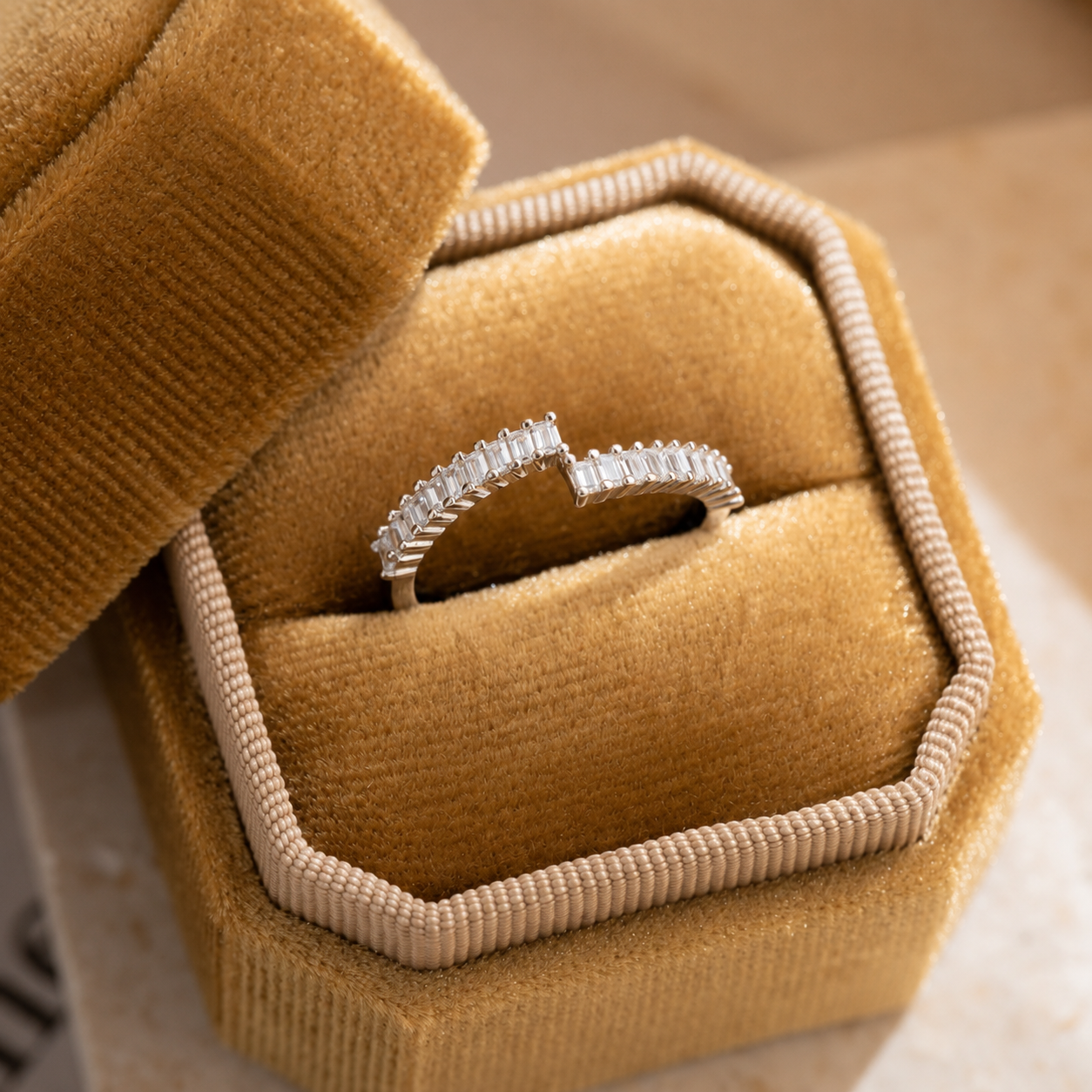 Elora Baguette Wrap Ring