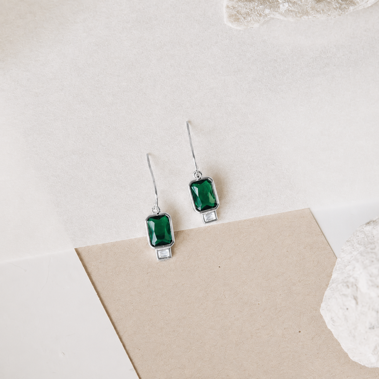 Emerald Drop Earrings