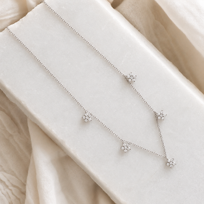 Nanala Diamond Flower Necklace