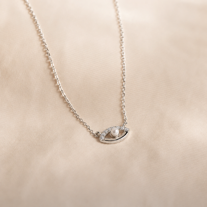Guardian's Blessing: Evil Eye Diamond Necklace