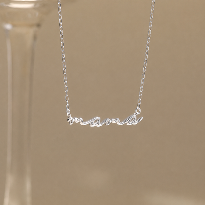 Personalize Your Style with the Whimsical 3D Bubble Name Necklace