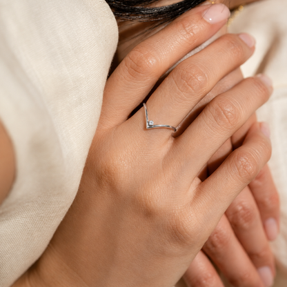 Curve Birthstone Ring