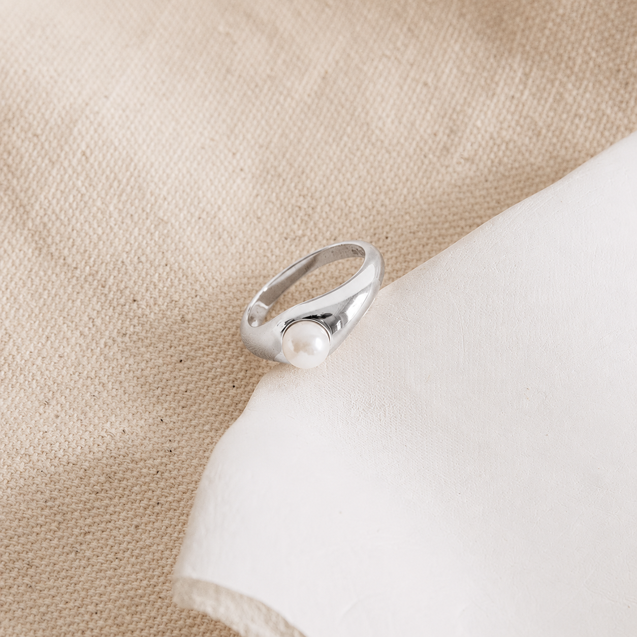The Penelope Pearl Signet Ring