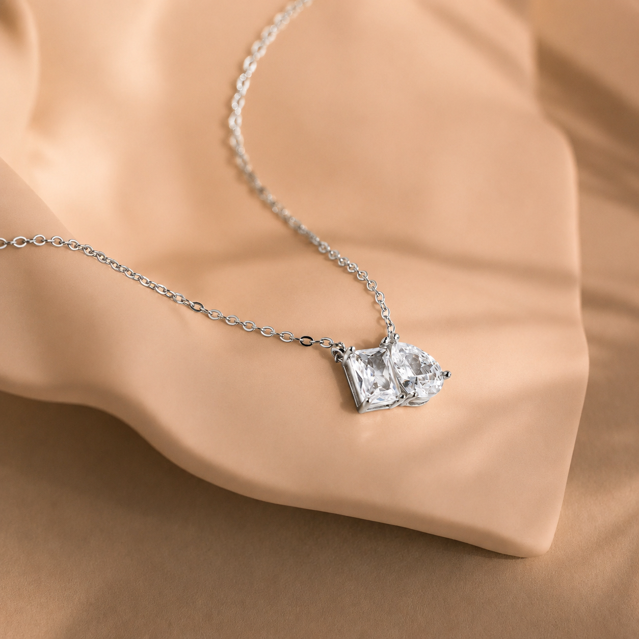 Toi et Moi Diamond Necklace