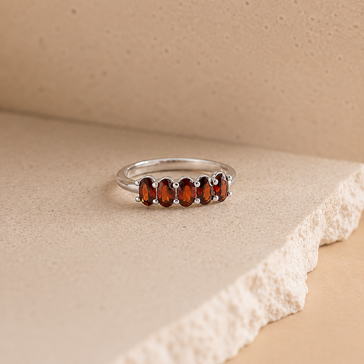 The Oval Birthstone Ring