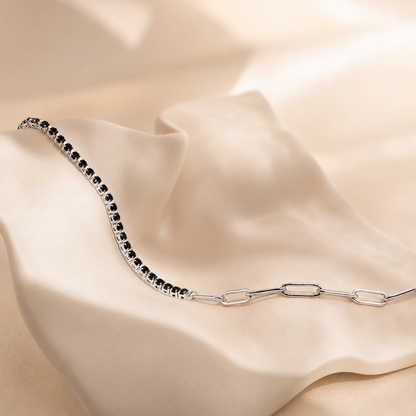 Black Diamond Tennis Bracelet