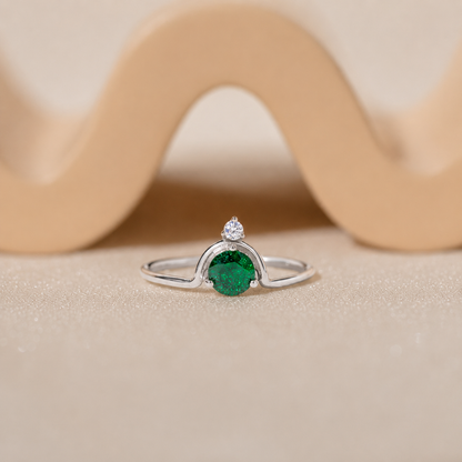 Duo Vintage Birthstone Ring