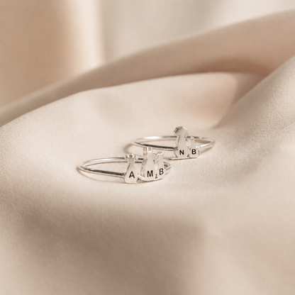 The Dainty 925 Sterling Silver Charm Ring