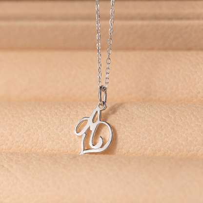 Initial Heart Necklace