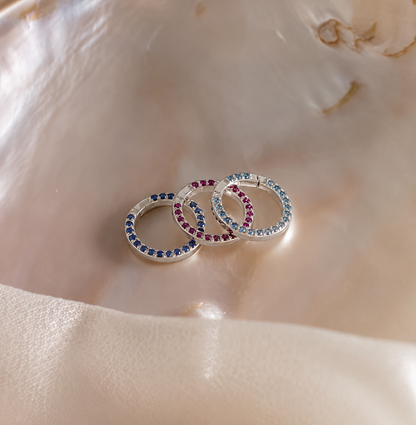 Dainty Pavé Garnet Charm