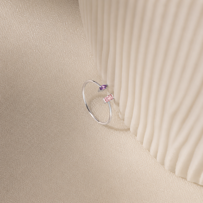 Duo Marquise Baguette Ring