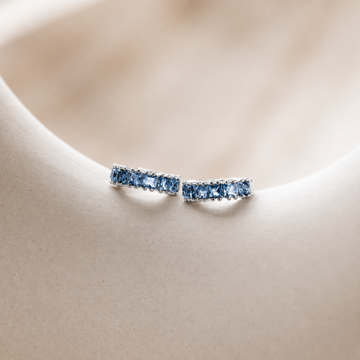 Genevieve Birthstone Huggies