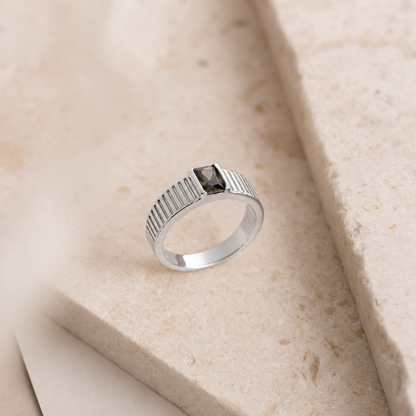 The Olive Peridot Signet Ring