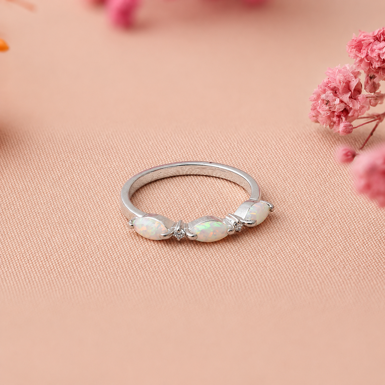 Alessia Trio Opal Ring