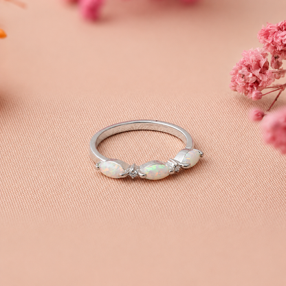 Alessia Trio Opal Ring