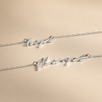 Tiny Venice Name Necklace
