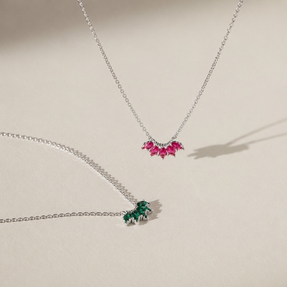 Personalized Marquise Birthstone Necklace