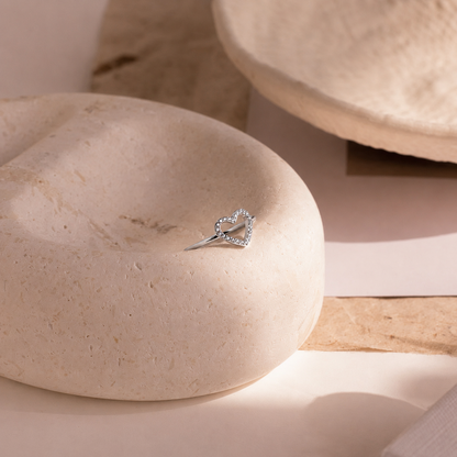 Eternal Love: Aphrodite Pave Heart Ring