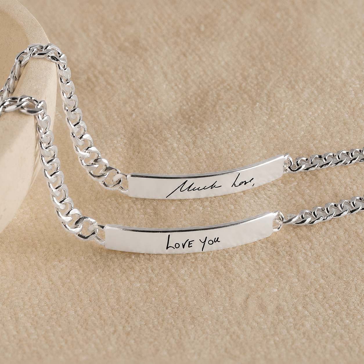 Men's Engraved Bar Bracelet