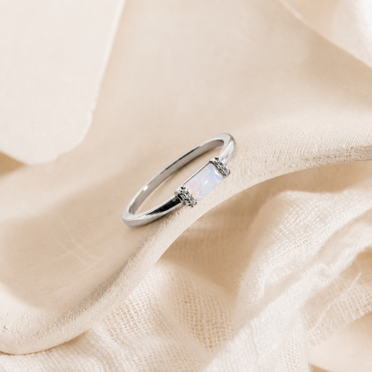 Kiera Opal Baguette Ring